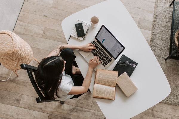 Woman on laptop